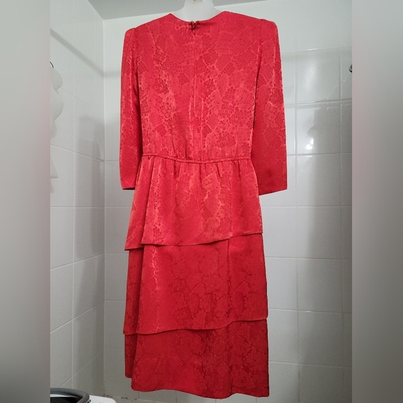 Leslie Fay Vintage Dress Size 10 - Picture 11 of 12